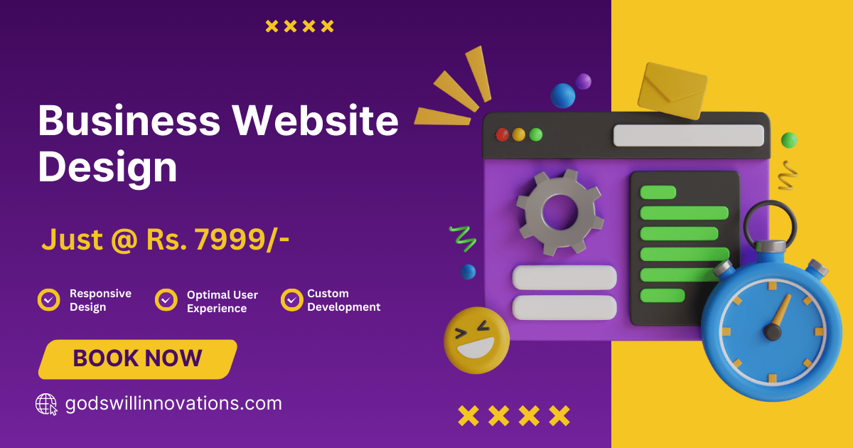 Business Website Design rs 7999 godswill innovations