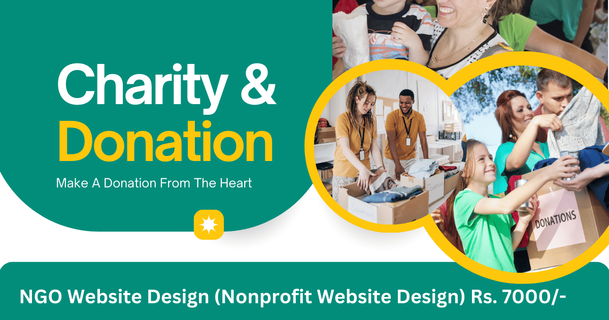 NGO Website Design (Nonprofit Website Design) Rs. 7000